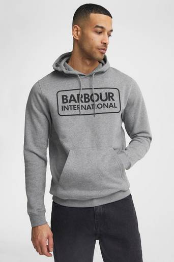 Barbour Hoodie B.Intl Pop Over Hoodie Grå