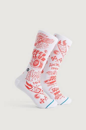 Stance Strumpor Hot Wheels Vit
