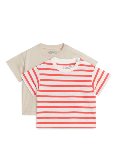 Cotton T-Shirt Set of 2 - White