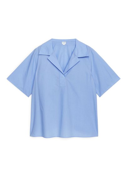 Pop-Over Poplin Shirt - Blue