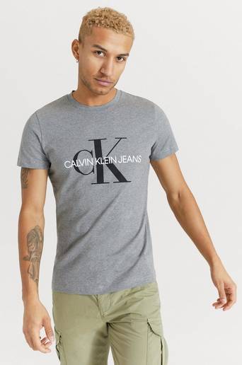 Calvin Klein Jeans T-Shirt Iconic Monogram SS Slim Tee Grå