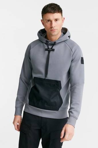 On Hoodie M Rock Grå