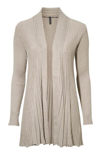 Freequent Cardigan Claudisse lång Beigemelange