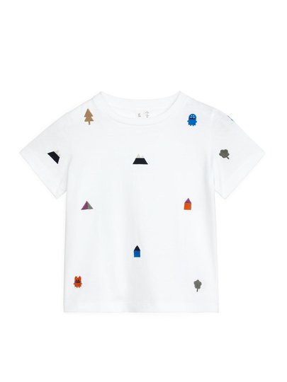 Embroidered T-Shirt - White