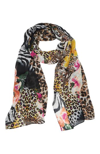 Cellbes Djurmönstrad scarf Mönstrad