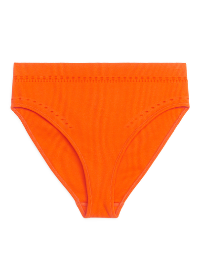 Seamless Bikini Briefs - Orange