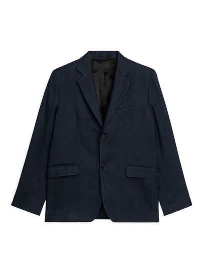 Modern Blazer Hopsack - Blue