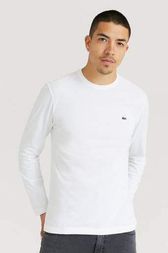Lacoste Tröja Long Sleeve Crew Neck Tee Vit