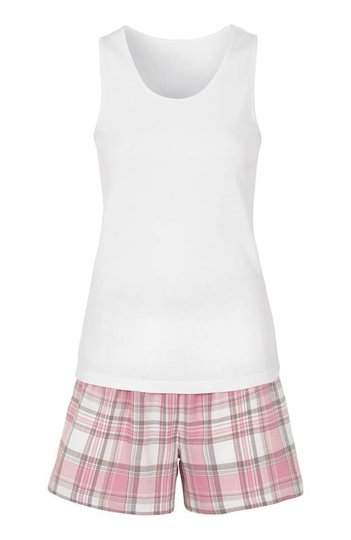Cellbes Pyjamas Vit Rutig