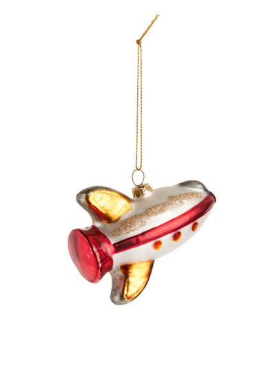Sass & Belle Spaceship Bauble - White