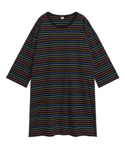 Relaxed T-Shirt Dress - Black