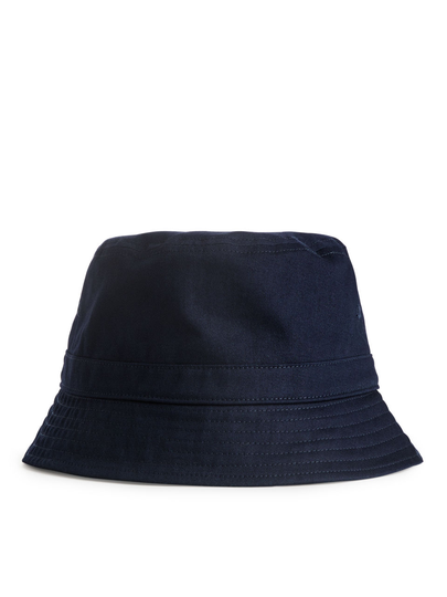 Cotton Twill Bucket Hat - Blue