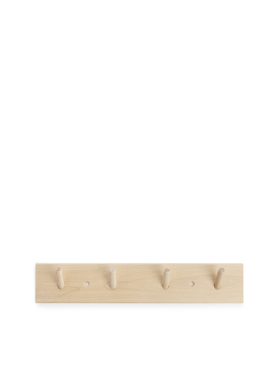 Iris Hantverk Rack, 4 Hooks - Beige