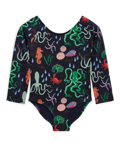 Artist Edition Long Sleeve Swimsuit - Blue