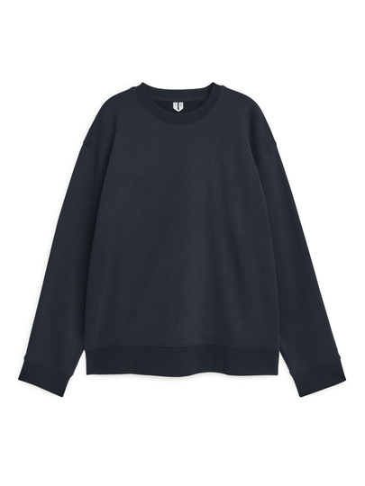 Relaxed Terry Sweatshirt - Blue