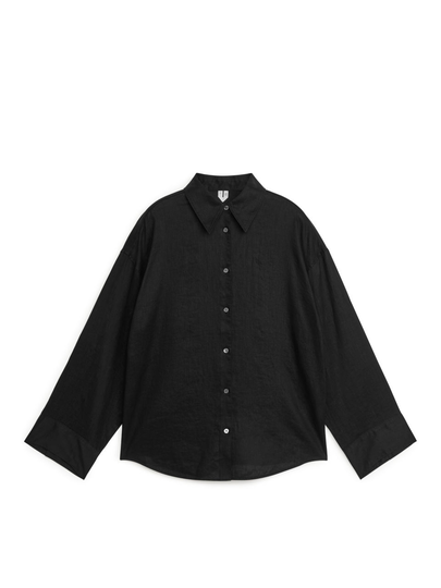 Linen Shirt - Black
