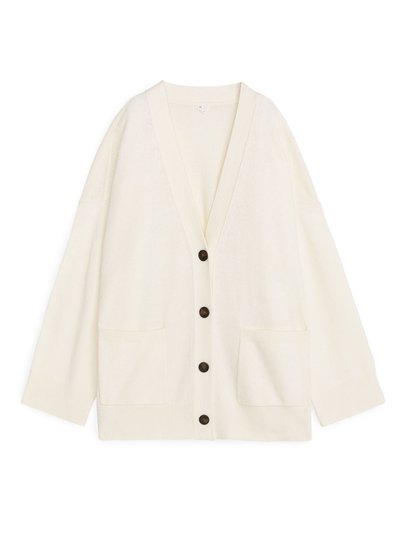 Oversized Cardigan - White
