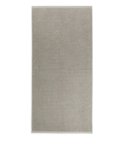 Jacquard Woven Bath Towel 70 x 140 cm - Grey