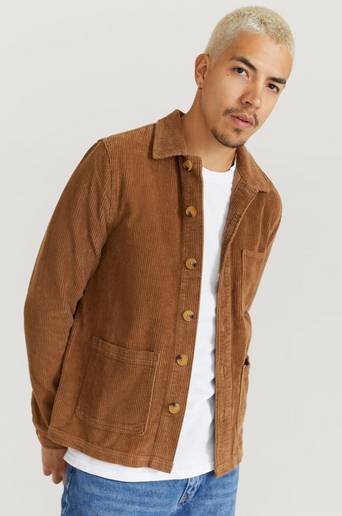 Studio Total Overshirt Favourite Cord Overshirt Brun