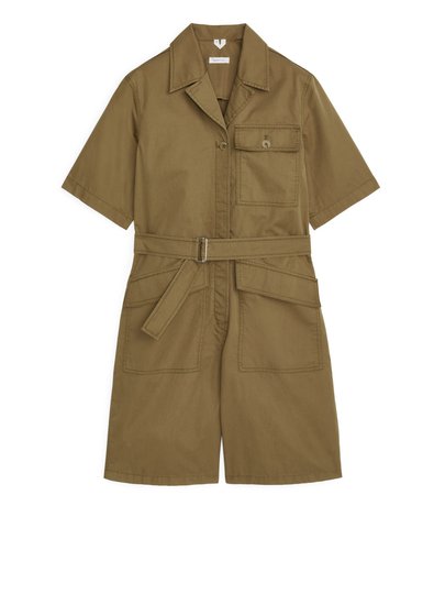 Short Boiler Suit - Beige