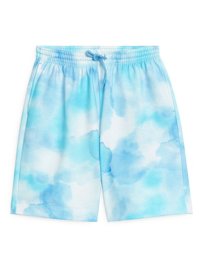 Relaxed Cotton Sweatshorts - Blue
