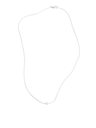 Delicate Silver-Plated Chain Necklace - Silver