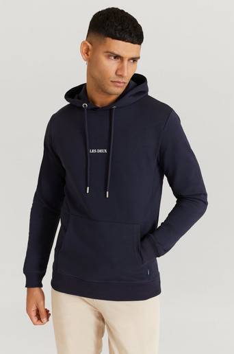 Les Deux Hoodie Lens Hoodie Blå
