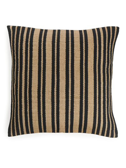 Jute Cushion Cover 60 x 60 - Black