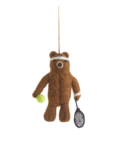Felt So Good Tennis Bear - Brown