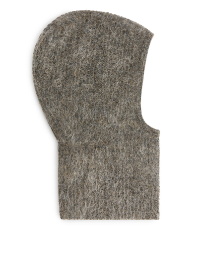 Fitted Mohair Hood - Beige