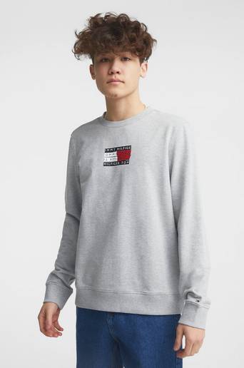 Tommy Hilfiger Sweatshirt Tape Graphic Sweatshirt Grå