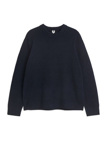 Cotton-Blend Jumper - Blue