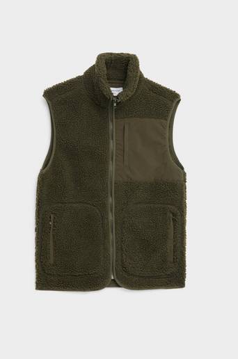 Studio Total Pile Vest Grön