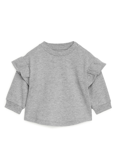 Frill Sweatshirt - Grey