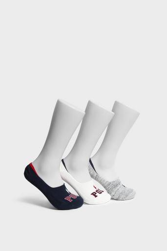 Polo Ralph Lauren 3-Pack Polo No Show Sock Multi