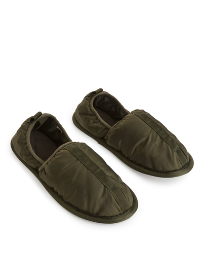 Padded Slippers - Green