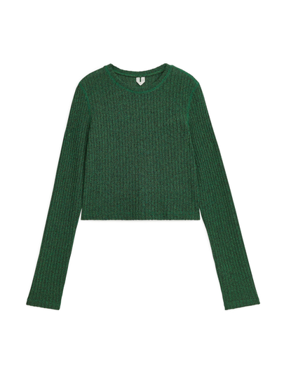 Rib Jersey Top - Green