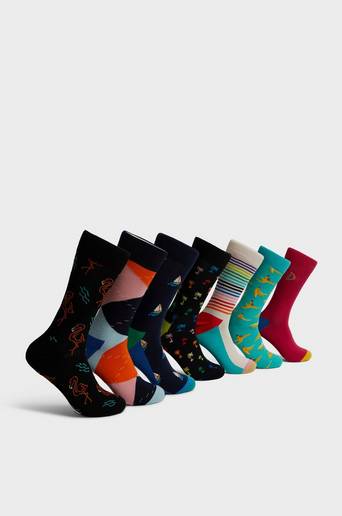 Happy Socks Strumpor 7-pack 7 Days Socks Gift Set Multi