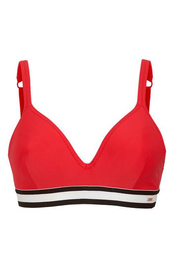 Cellbes Röd bikini-bh utan bygel Röd