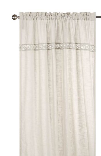 Cellbes Gardinlängd enfärgad 2-Pack Linnebeige