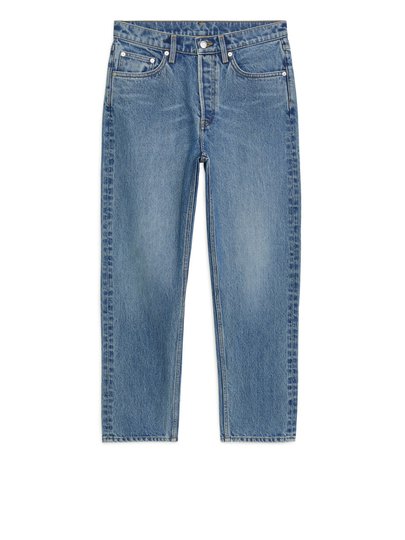 CURVED CROPPED Jeans - Blue
