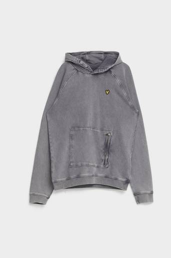 Lyle & Scott Hoodie Acid Wash BB OTH Hoodie Grå