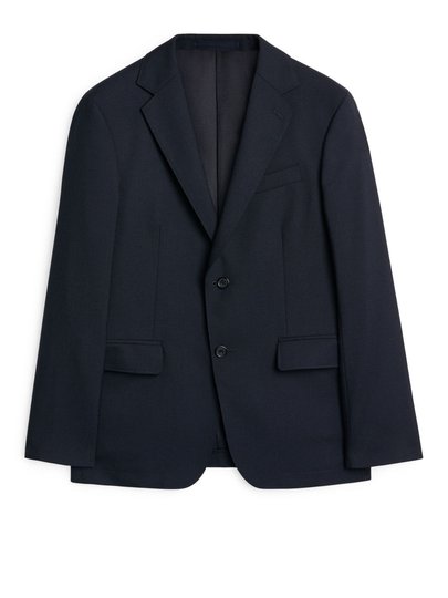Modern Blazer Hopsack - Blue