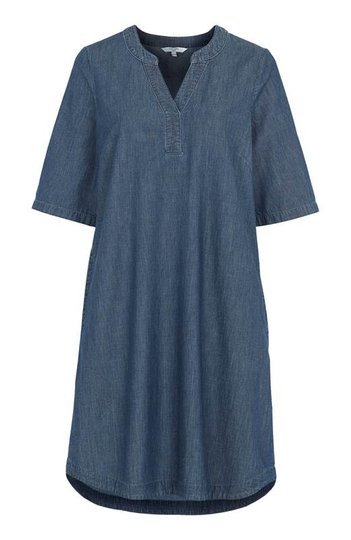 Cellbes Jeansklänning med 3/4-ärmar Mörkblå Denim