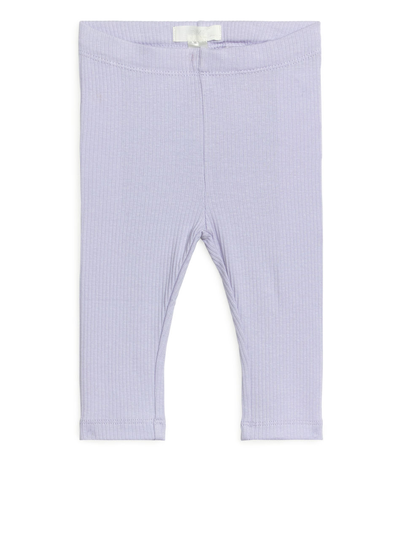 Cotton Lyocell Leggings - Purple