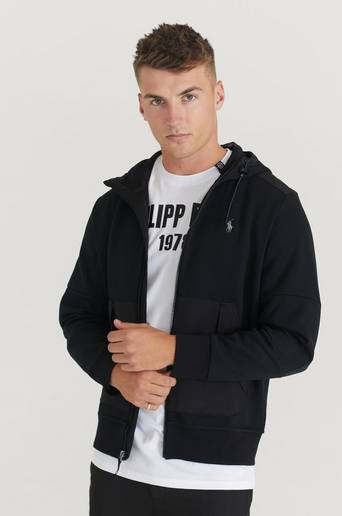 Polo Ralph Lauren Ziptröja Double Knit CVS Zip Hoodie Svart