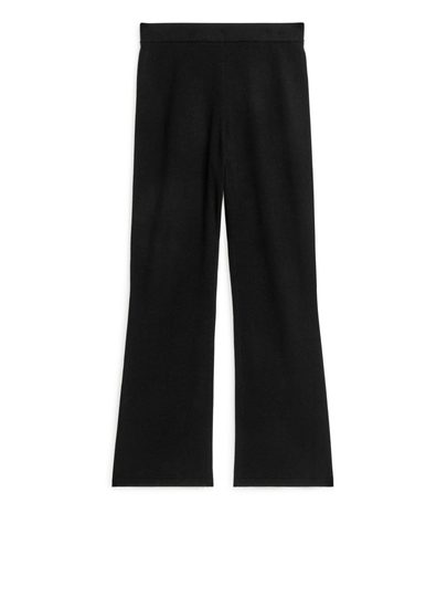 Cashmere Knitted Trousers - Black