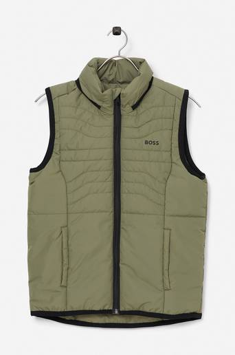 BOSS Väst Puffer Jacket Sleeveless Grön