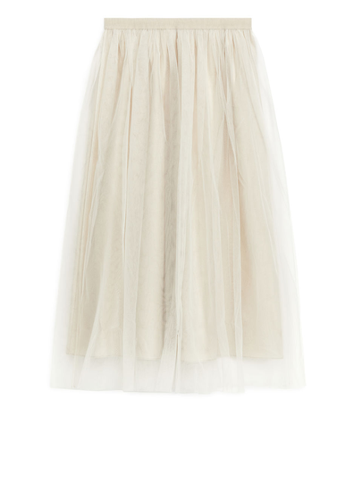 Tulle Skirt - Beige