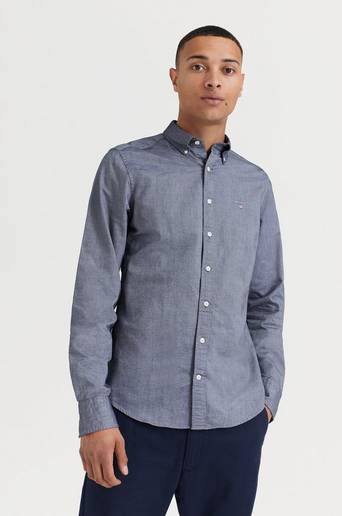 Gant SKJORTA The Oxford Shirt Slim BD Svart